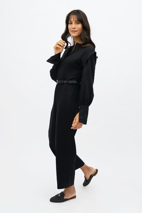 1 People | Dakar  - Straight Leg Jumpsuit - Licorice