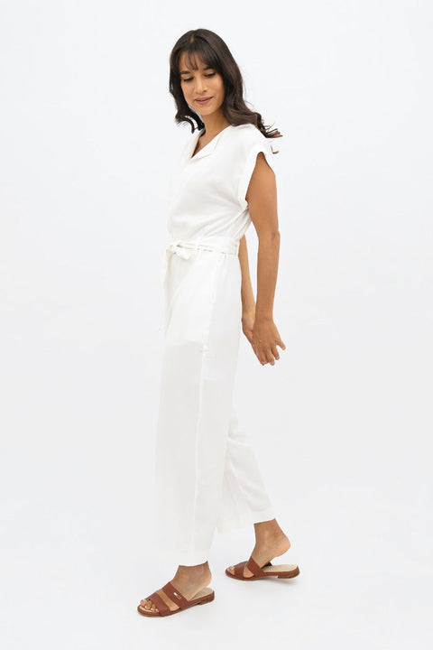 1 People | Dakar - Straight Leg Jumpsuit -Porcelain