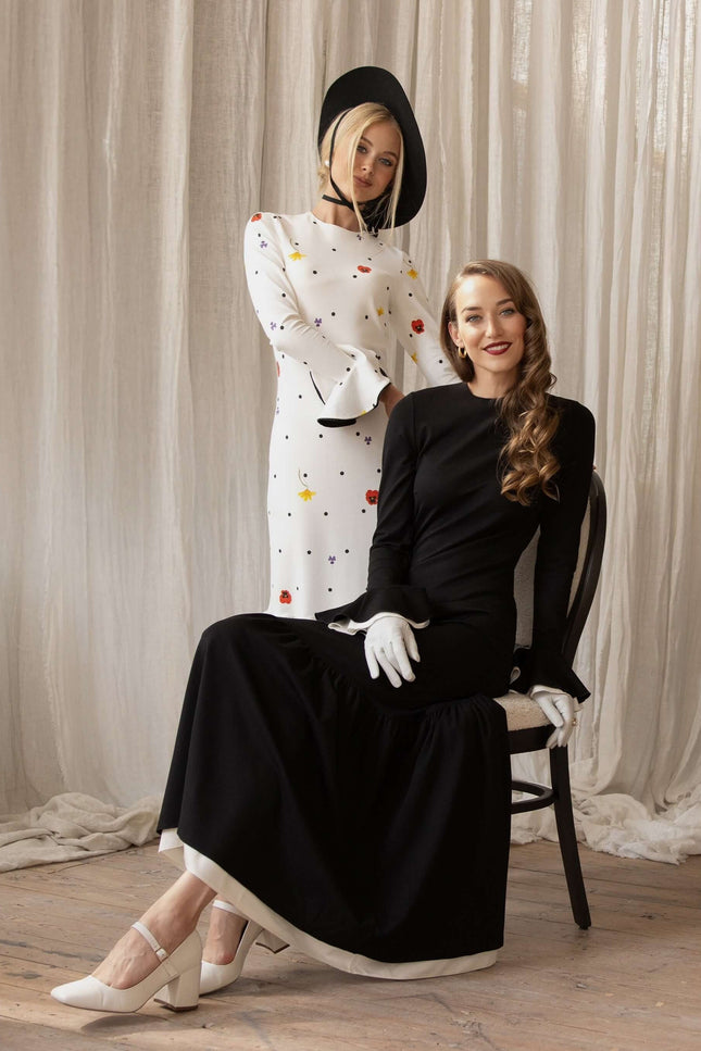 dancing romance and quiet elegance dresses by rainsisters. 