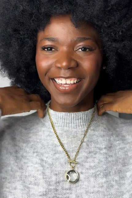 My Little Nature I Handmade Gold Plated Statement Necklace With Natural Dandelion Seeds – Make A Wish Jewelry
