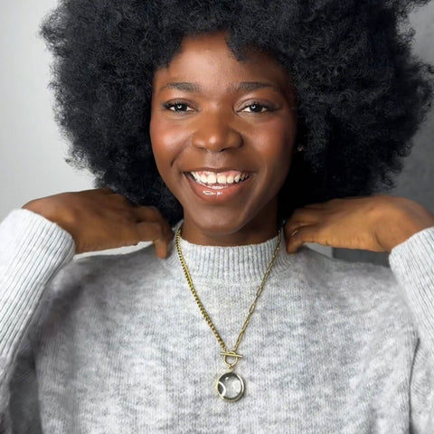 My Little Nature I Handmade Gold Plated Statement Necklace With Natural Dandelion Seeds – Make A Wish Jewelry