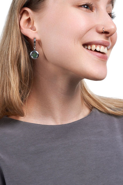 My Little Nature I Dangle Huggie Earrings With Pine Needles