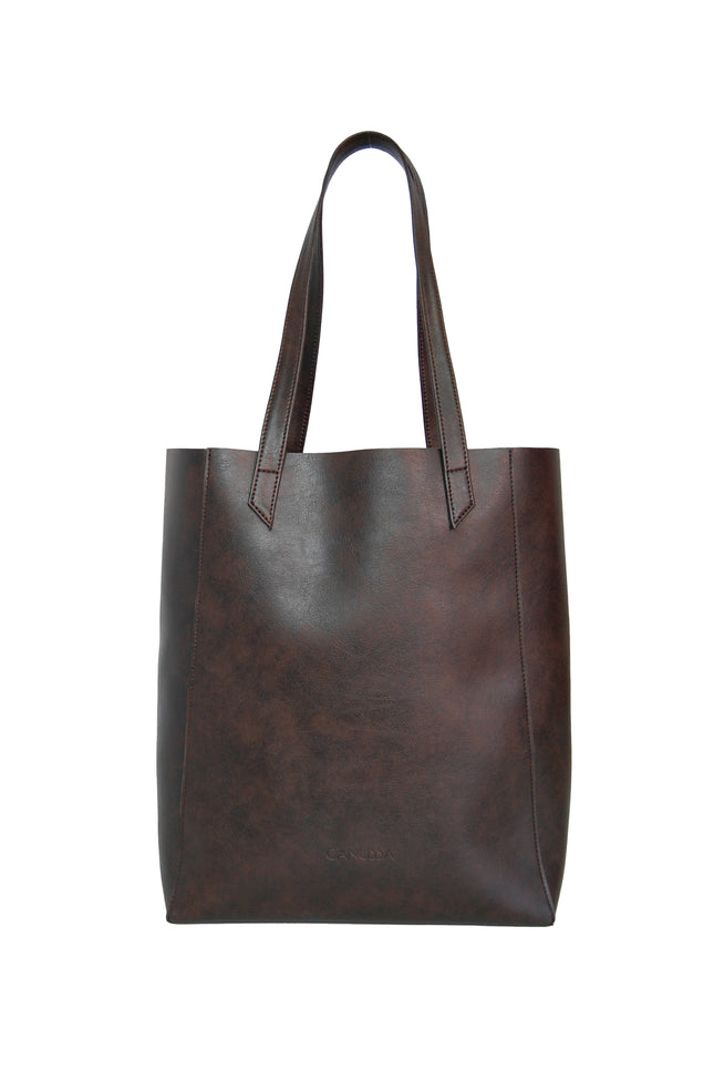 Chocolate color vegan Bag