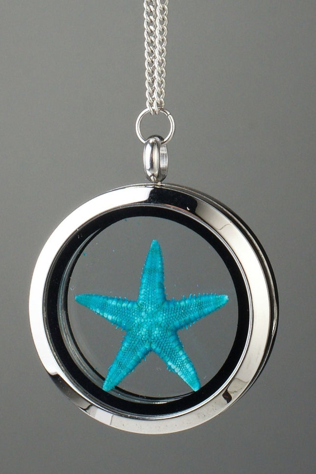 My Little Nature I Healing Starfish Amulet – Turquoise Starfish Under Glass