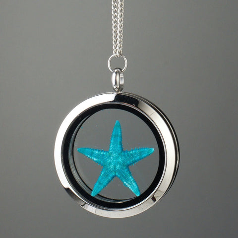 My Little Nature I Healing Starfish Amulet – Turquoise Starfish Under Glass