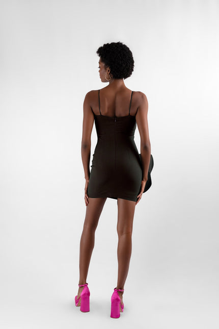Anitabel | DILAN BLACK SPAGHETTI STRAP  MINI DRESS BLACK