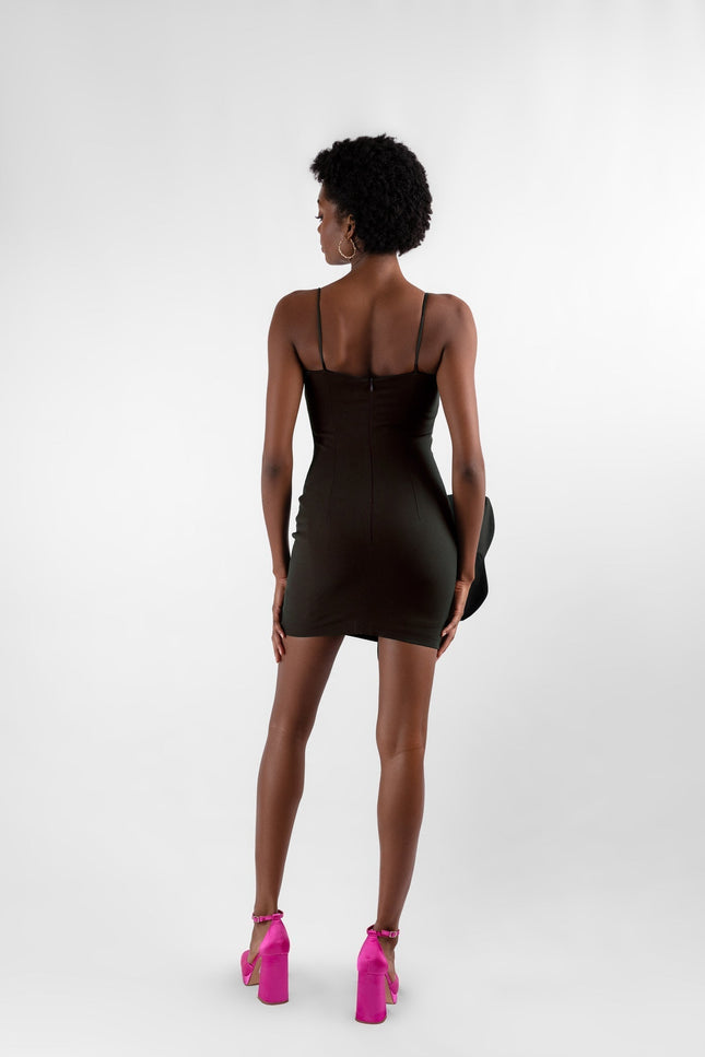 Anitabel | DILAN BLACK SPAGHETTI STRAP  MINI DRESS BLACK