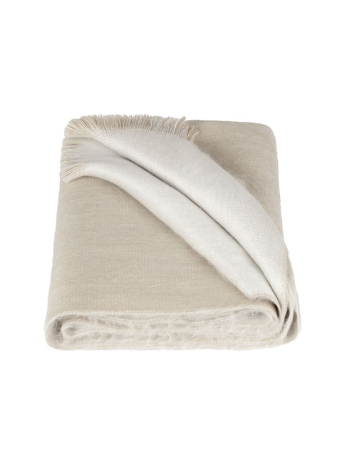 Alpaca Loca | Slim Double Scarf Beige / White