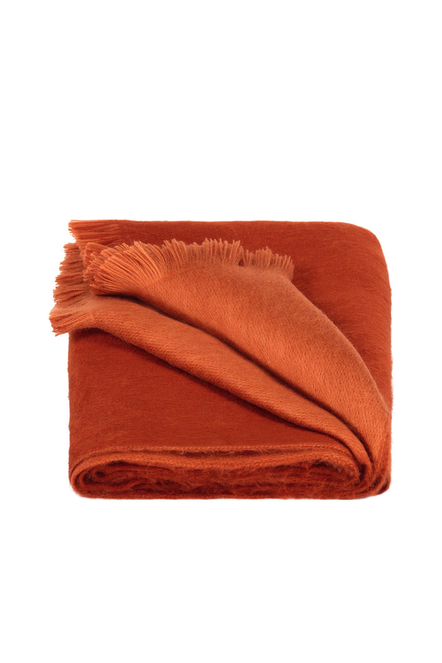 Alpaca Loca | Double Scarf Terracotta / Brick Red
