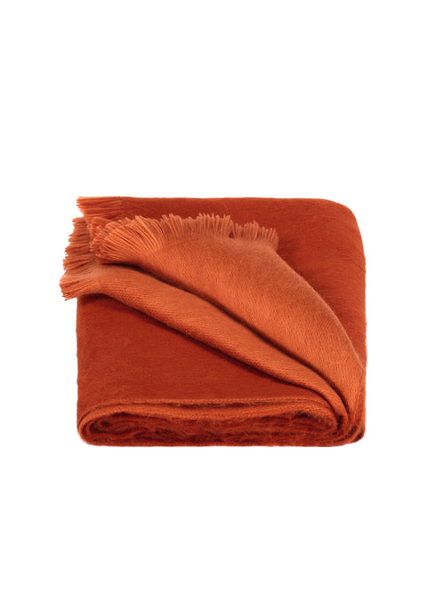 Alpaca Loca | Double Scarf Terracotta / Brick Red