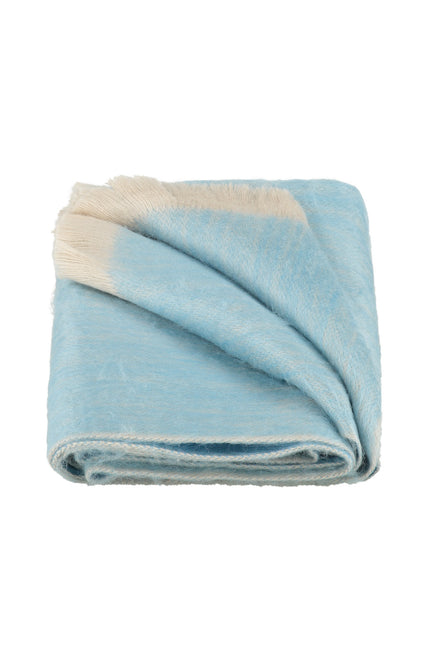 Alpaca Loca | Double Scarf Sky Blue / Beige