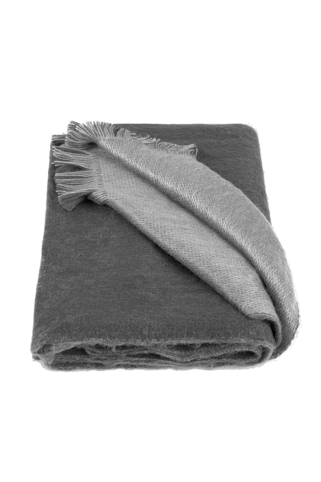 Alpaca Loca | Double Scarf Light Grey / Dark Grey