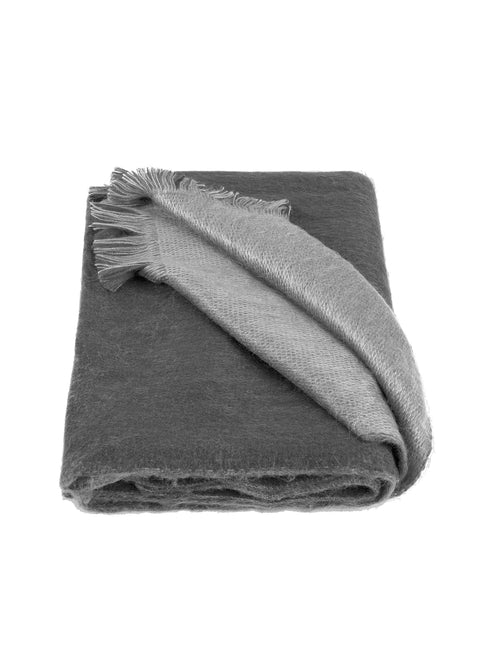 Alpaca Loca | Double Scarf Light Grey / Dark Grey