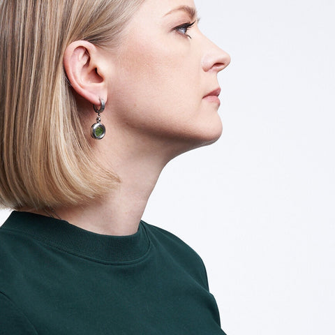 My Little Nature I Dangle Huggie Earrings With Pine Needles