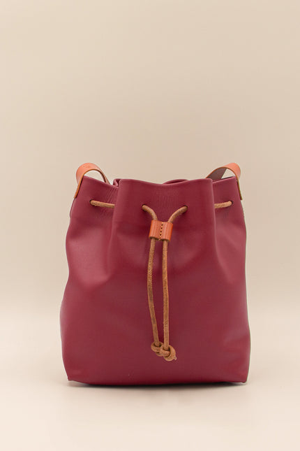 foto producto bolso de piel dulse s rojo frontal