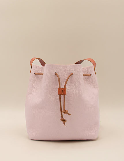 foto producto bolso de piel dulse s rosa frontal