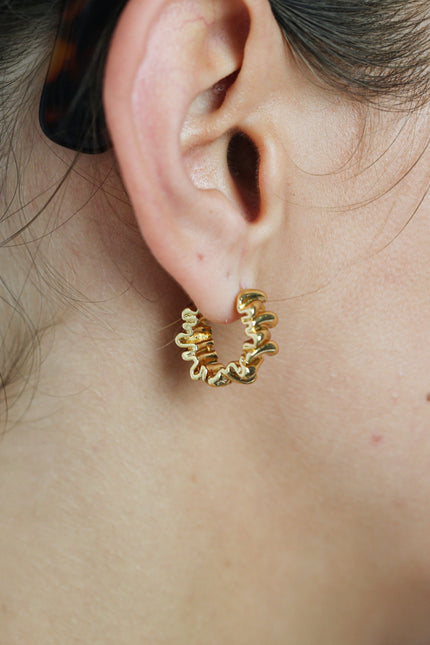 Miss Cecilia | Aurum Crease  Hoops