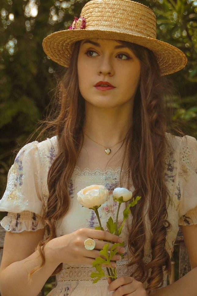 Poporcelain | Snow-White Plum Blossom Ring