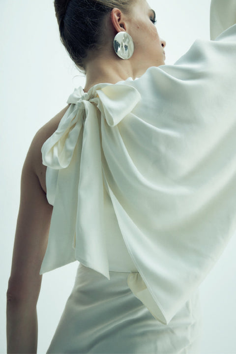 Nazli Ceren | Sukienka midi Emillien biała