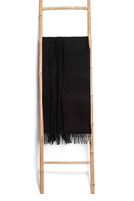 Bel Cashmere | Estola/ Bufanda grande con flecos negro