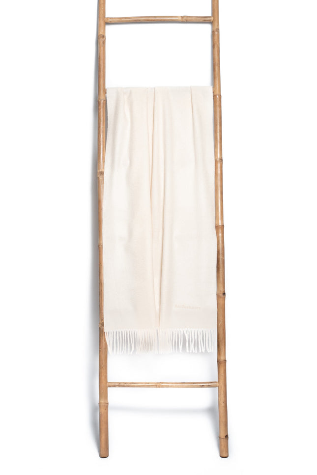 Bel Cashmere | Estola/ Bufanda grande con flecos blanca
