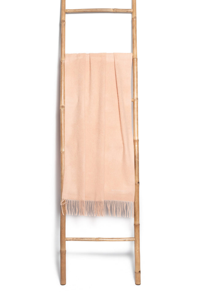 Bel Cashmere | Estola/ Bufanda grande con flecos nude