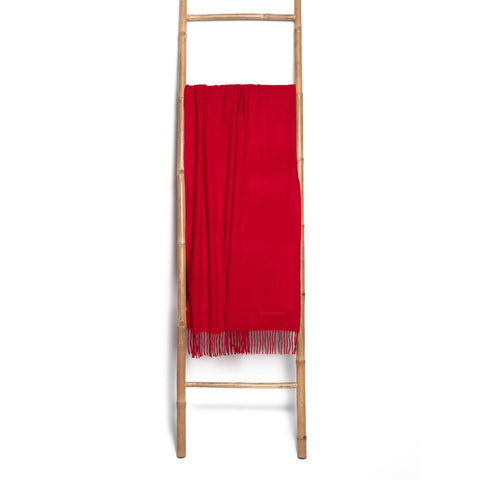 Bel Cashmere | Estola/ Bufanda grande con flecos roja