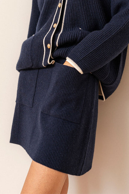 Bel Cashmere | Falda Sylvie marino