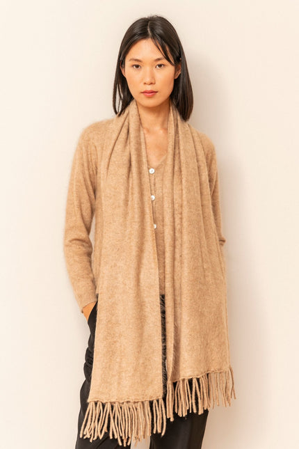 Bel Cashmere | Bufanda brushed de cashmere beige