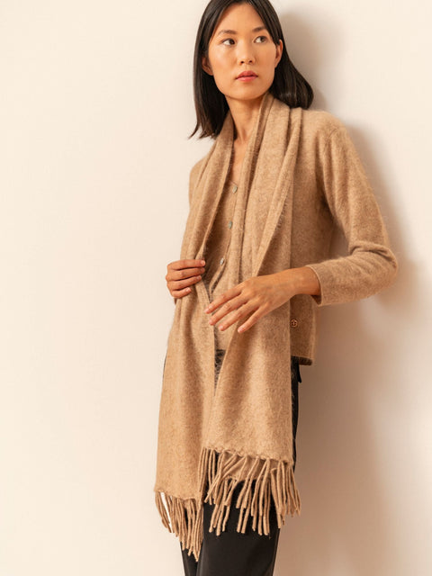 Bel Cashmere | Bufanda brushed de cashmere beige
