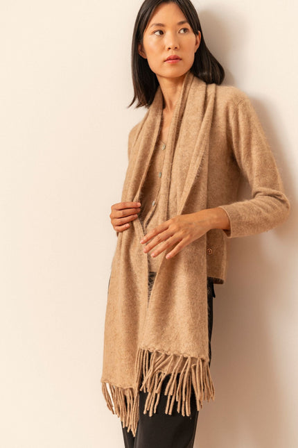 Bel Cashmere | Bufanda brushed de cashmere beige