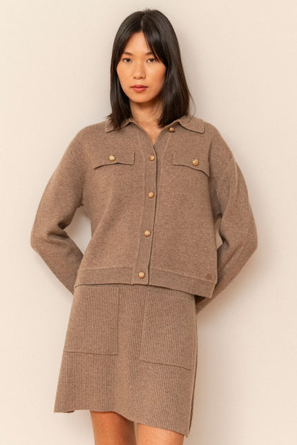 Bel Cashmere | Falda Sylvie tostada