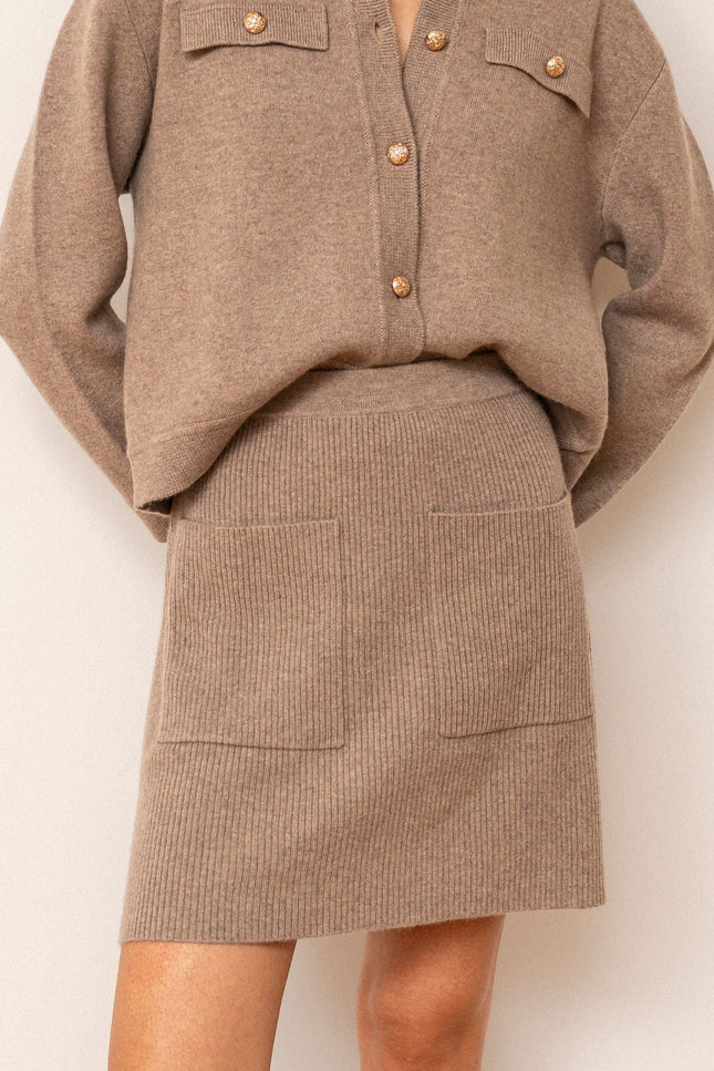 Bel Cashmere | Falda Sylvie tostada