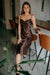Etanna | Natural Silk Midi Slip Dress Chocolate