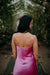 Etanna | Natural Silk Midi Slip Dress Fuchsia