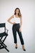 High-Waisted Trousers Black