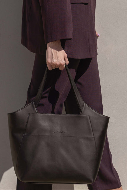 Sholder business woman bag - chocolate color