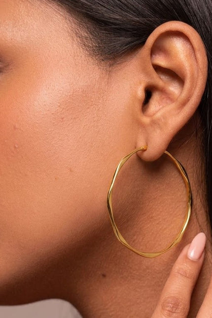 Arvino | Soft Wave 92.5 Sterling Silver Hoops