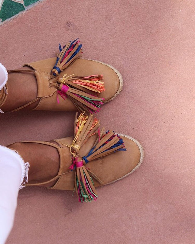 Entrudo | Espadrilles Baçal Raffia camel