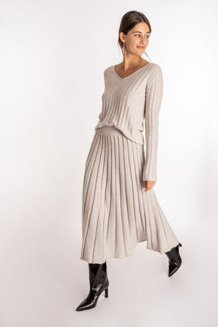Bel Cashmere | Falda Julietta perla