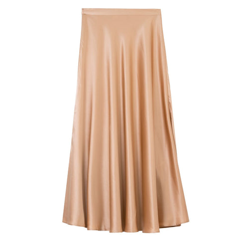 Bel Cashmere | spódnica Victoria z jedwabiu w kolorze latte