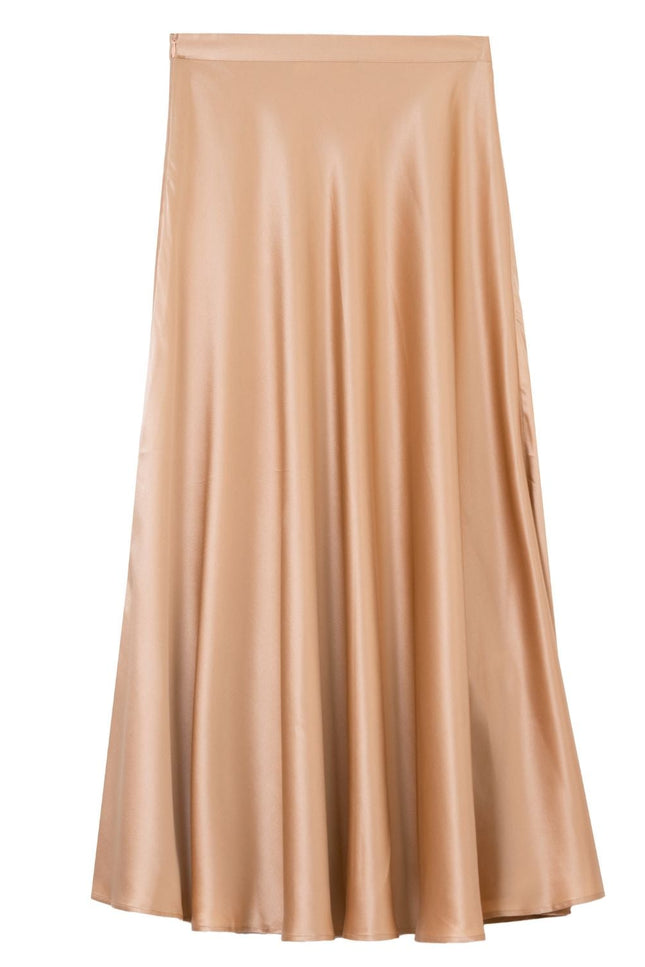 Bel Cashmere | Falda Victoria de seda latte
