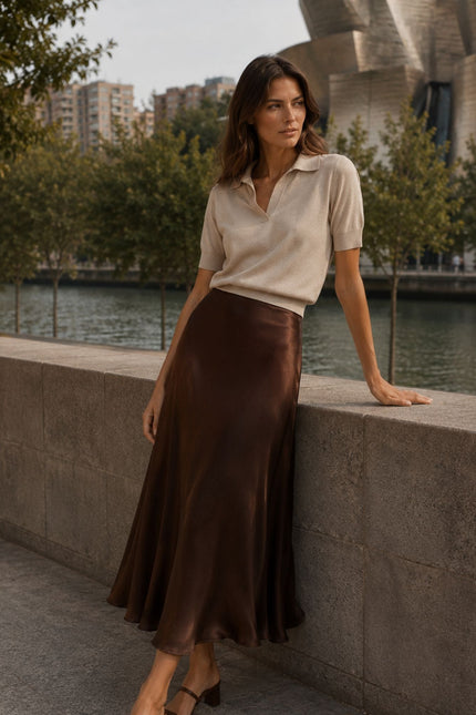 Falda Allegra marrón