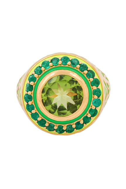 Après Youth I Firework Statement Ring - Green