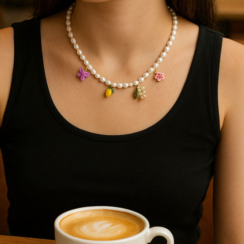 My Little Nature I Naszyjnik z pereł