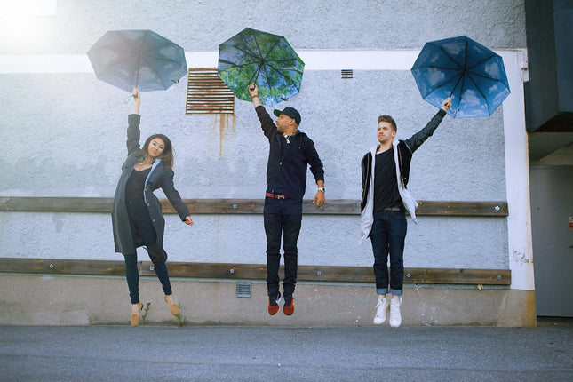 Sky Lake Umbrella – Serene, Windproof & UPF50+ Protection.