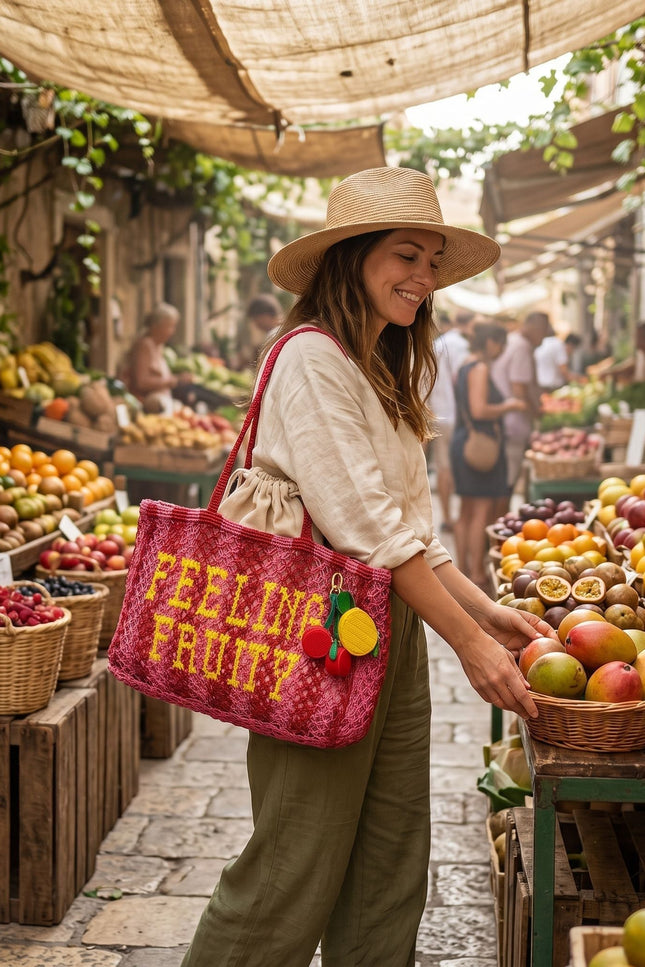 Lilly Loves | Feeling Fruity Jute Bag & Charms