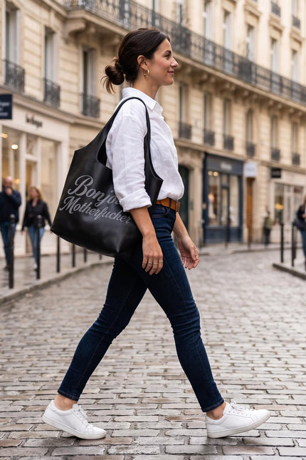 Lilly Loves | Subtle Bonjour Motherfucker Shoulder Bag