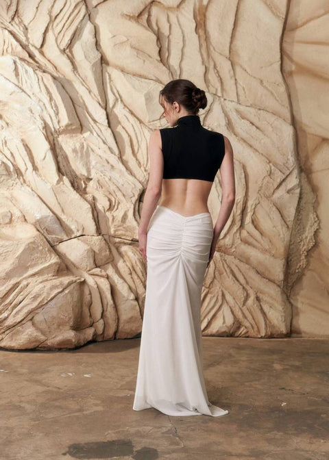 Kolosova | Black And White Maxi Dress