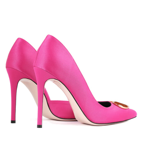 The Mad Shoes | Mad in Love Fuchsia w 24k gold accessories